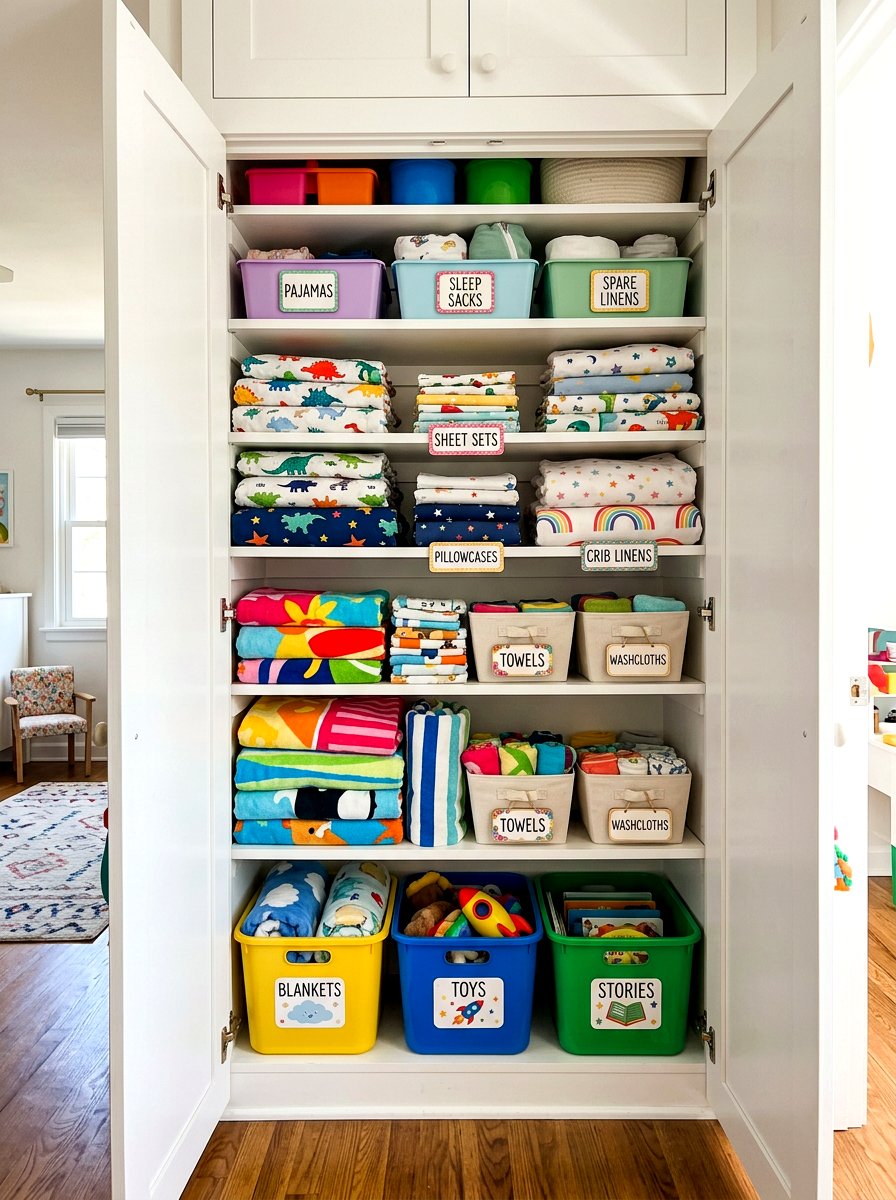 Kids Linen Closet - 30 linen closet ideas