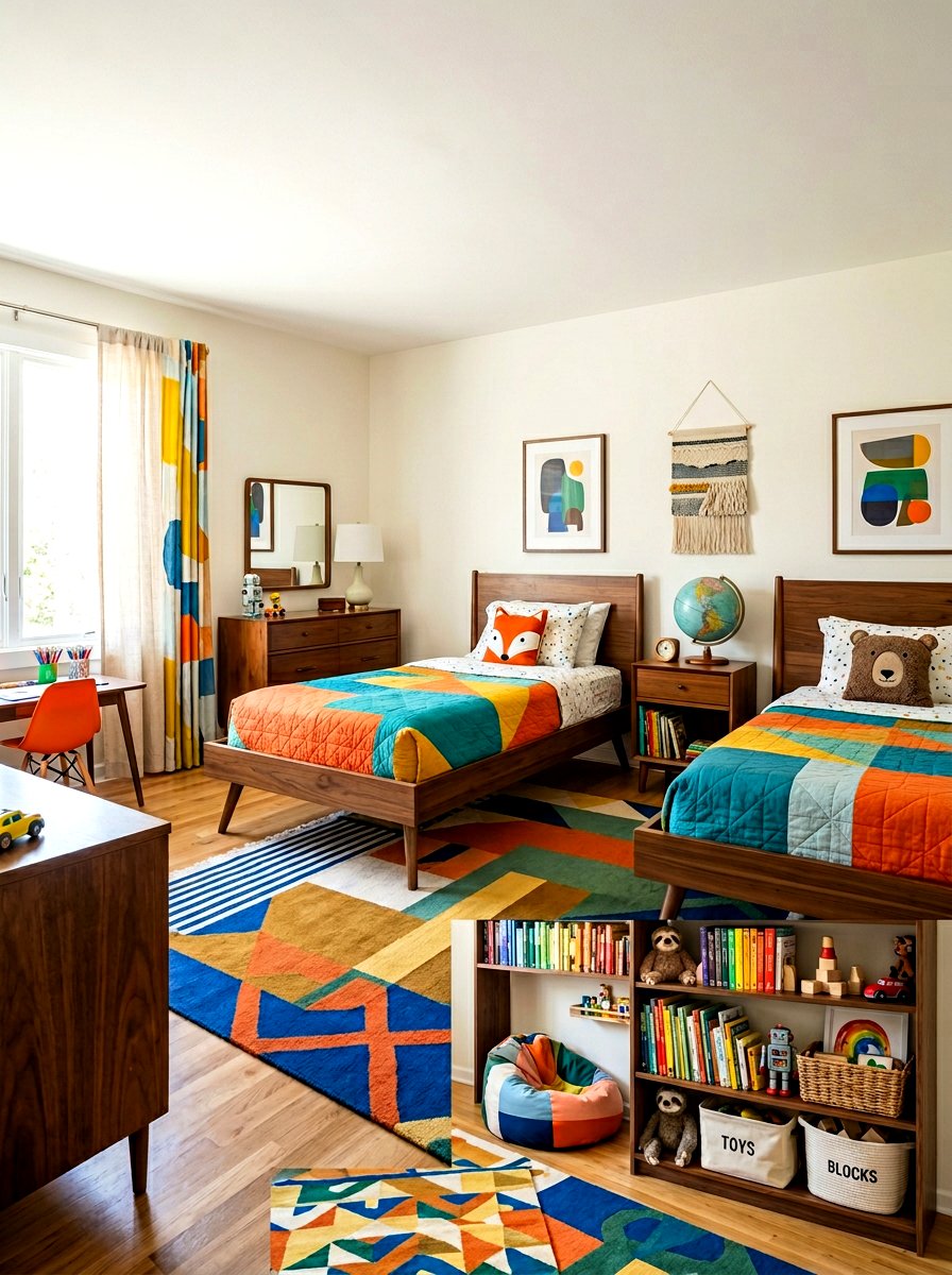 Kids Midcentury Bedroom - 30 midcentury bedroom ideas