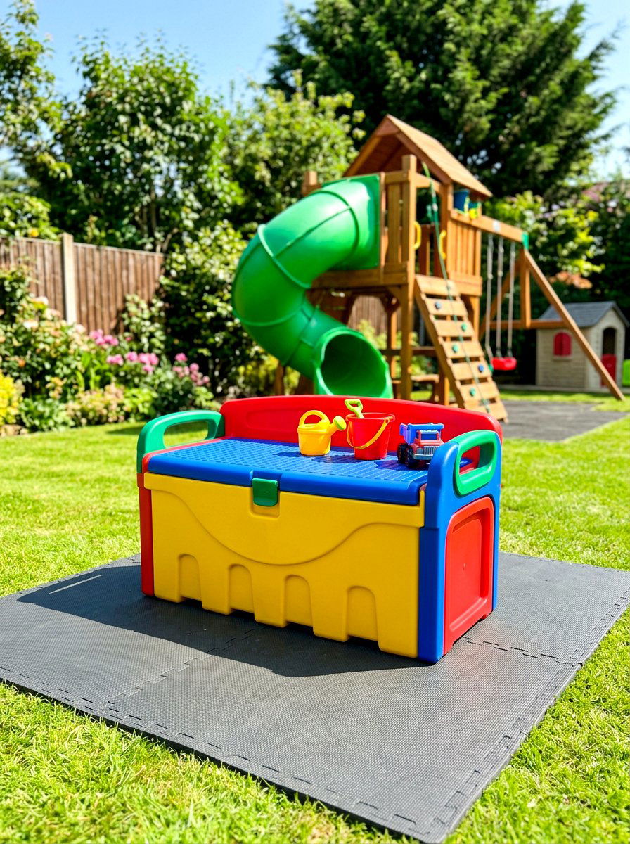 Kids Outdoor Toy Storage Bench - 30 patio storage bench seating ideas