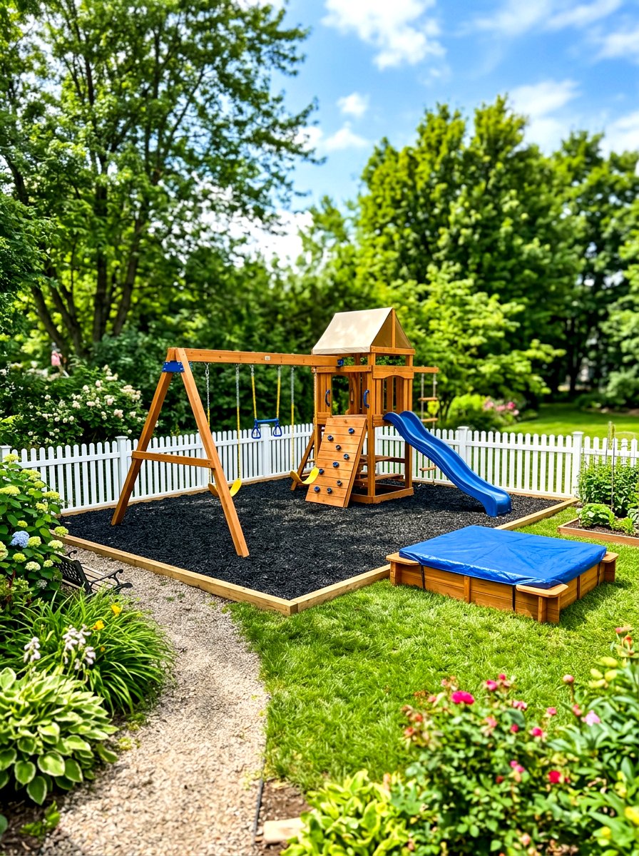 Kids Play Area - 30 sunny backyard ideas