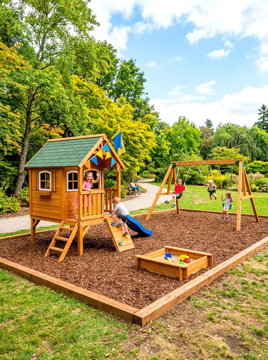 Kids Play Zone - 30 Pinterest backyard makeover ideas