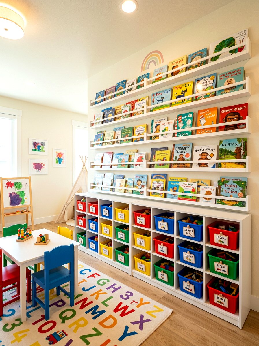 Kids Playroom Bookshelf Wall - 30 bookshelf wall ideas