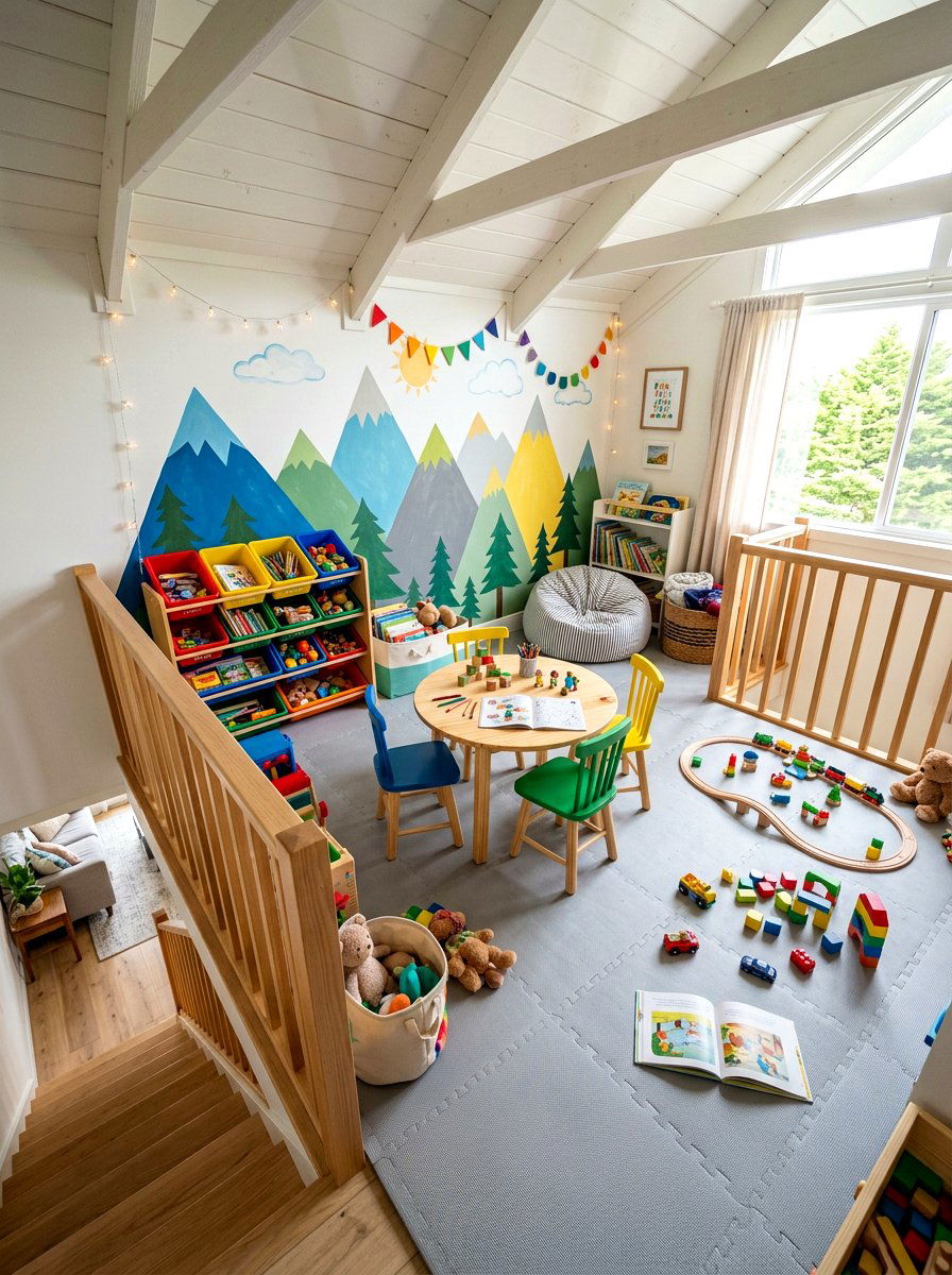 Kids Playroom Loft - 30 upstairs loft ideas