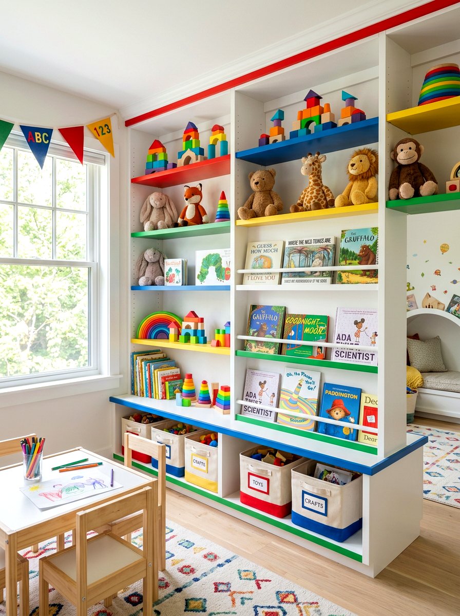 Kids Playroom Shelves - 30 shelf styling for Instagram ideas