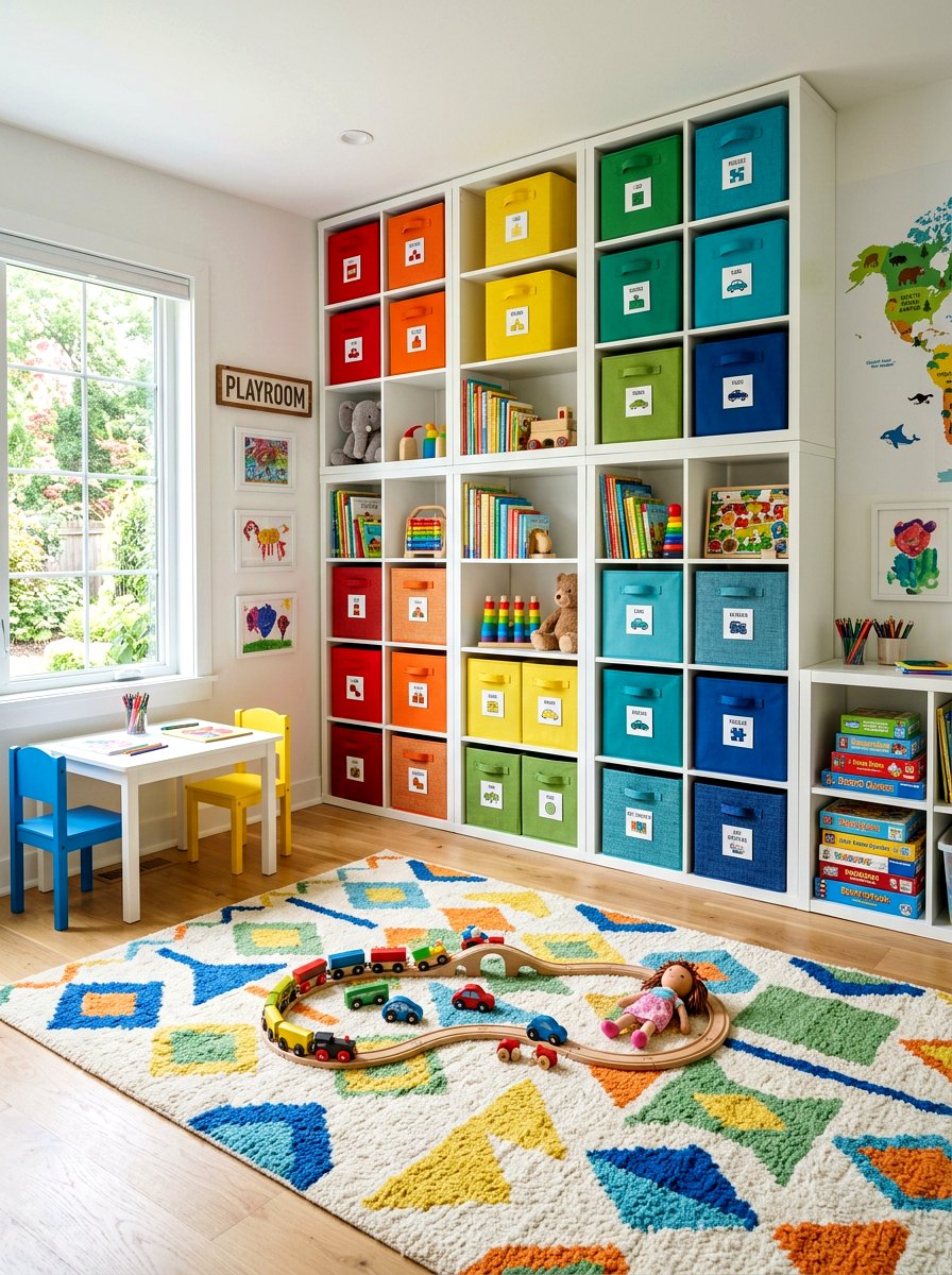 Kids Playroom Storage - 30 spring reset home ideas