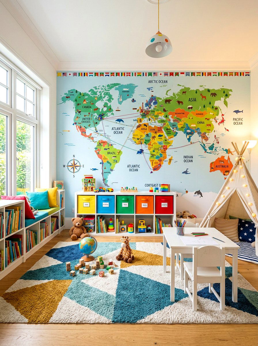 Kids Playroom Wallpaper - 30 removable wallpaper room ideas