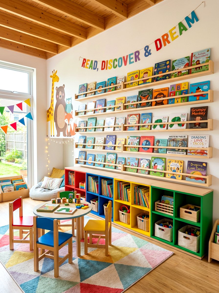 Kids Reading Room Wall - 30 home library wall ideas