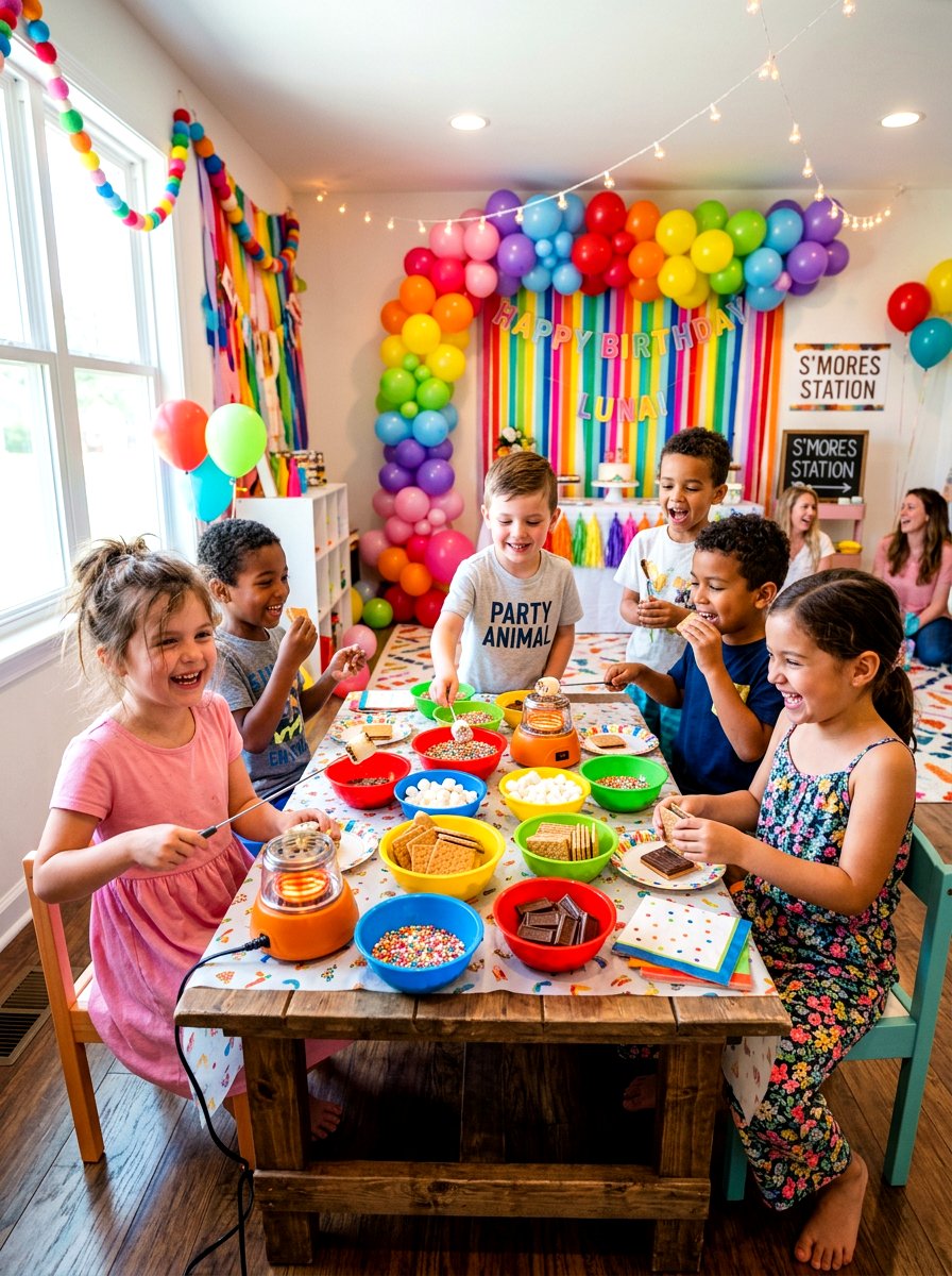 Kids Smores Party - 30 s'mores station ideas