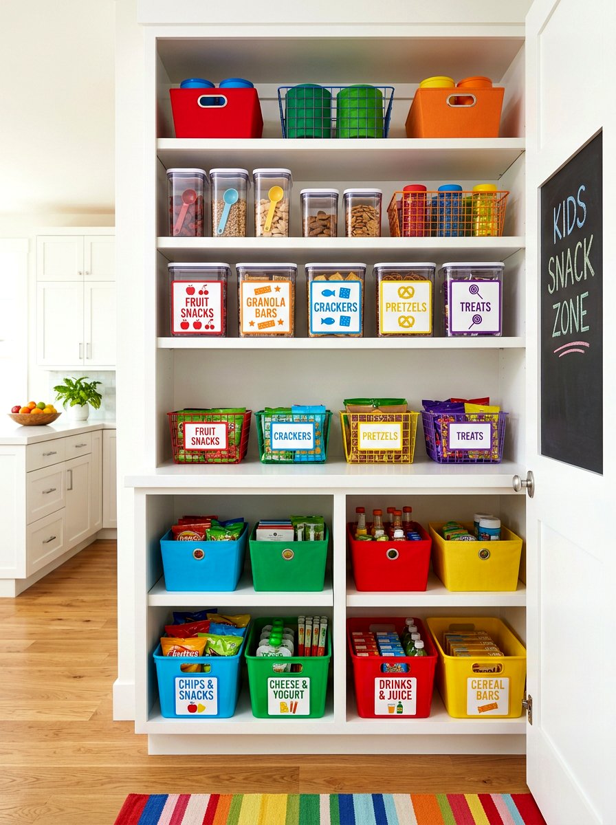 Kids Snack Labels - 30 pantry label ideas
