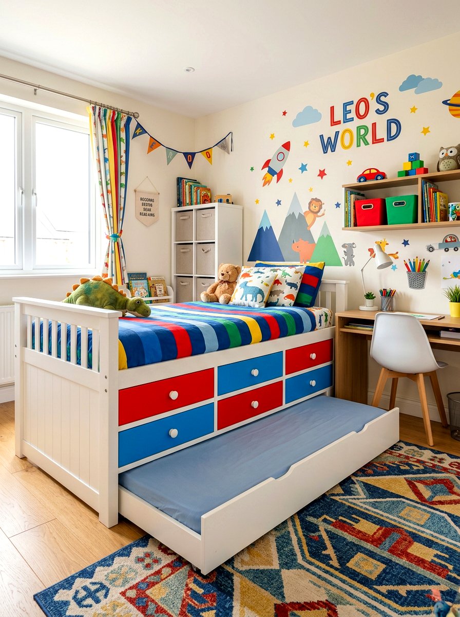 Kids Storage Bed - 30 storage bed apartment ideas
