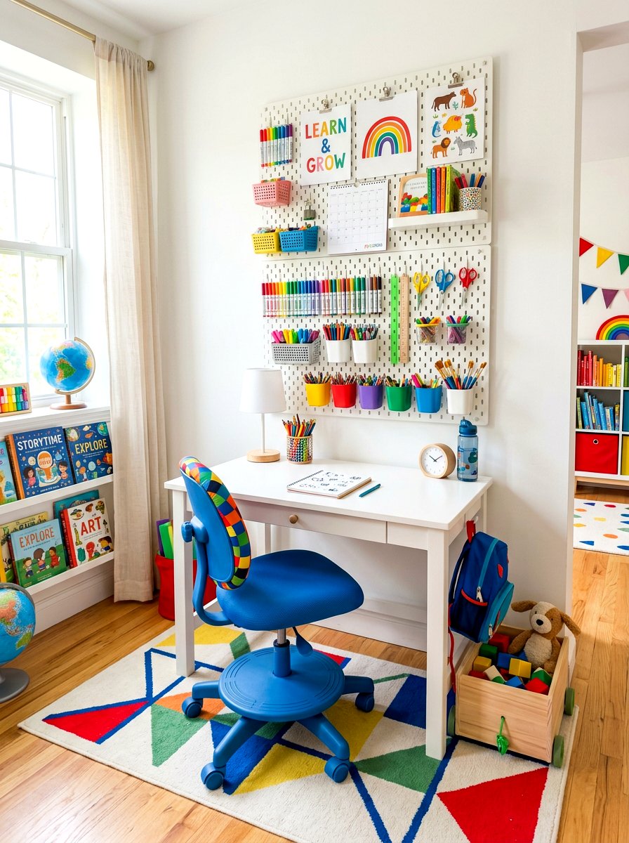 Kids Study Area - 30 office nook ideas