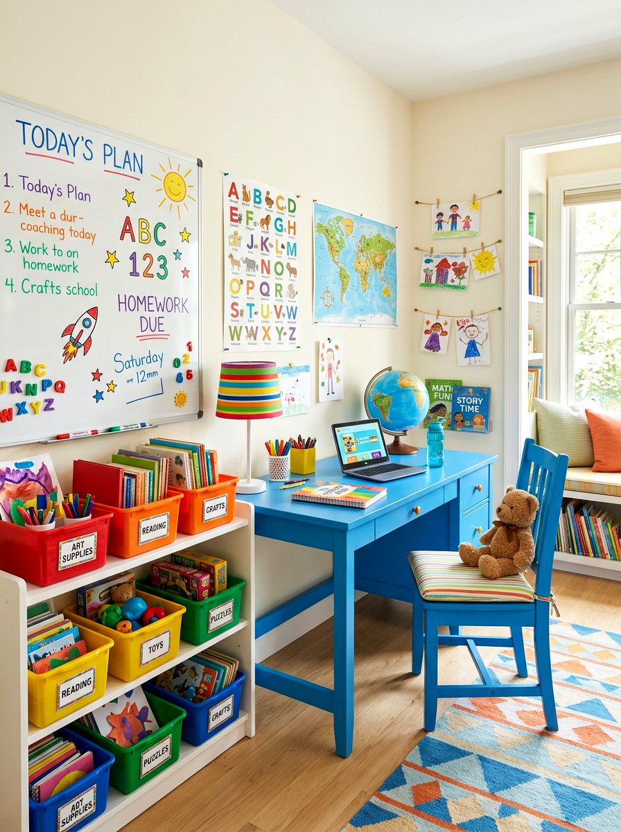 Kids Study Desk - 30 writing desk nook ideas