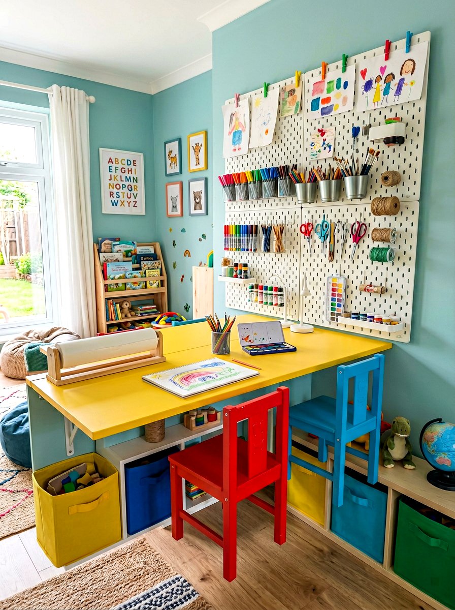 Kids Wall Desk Station - 30 wall desk ideas