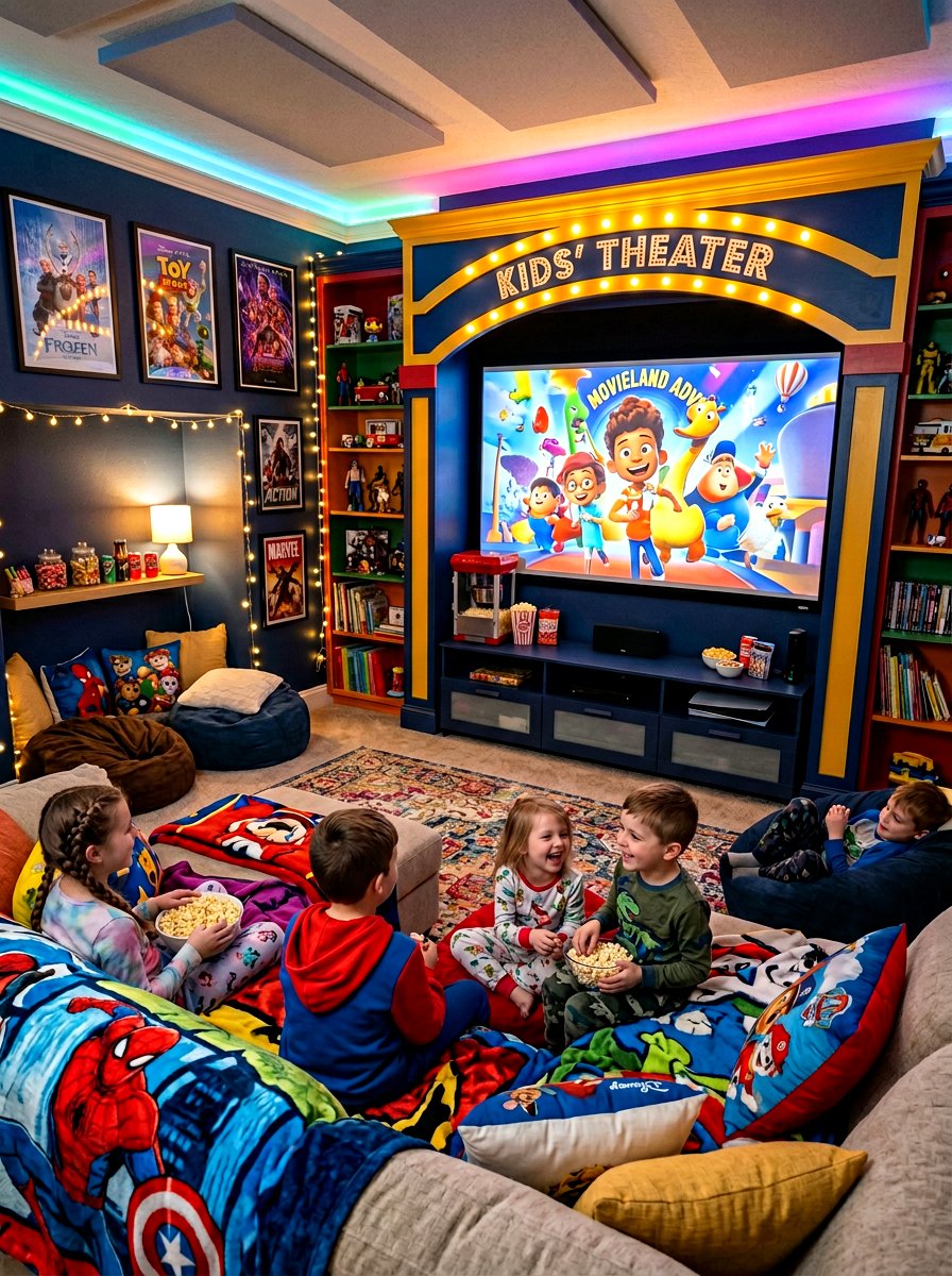 Kids movie room - 30 movie room ideas