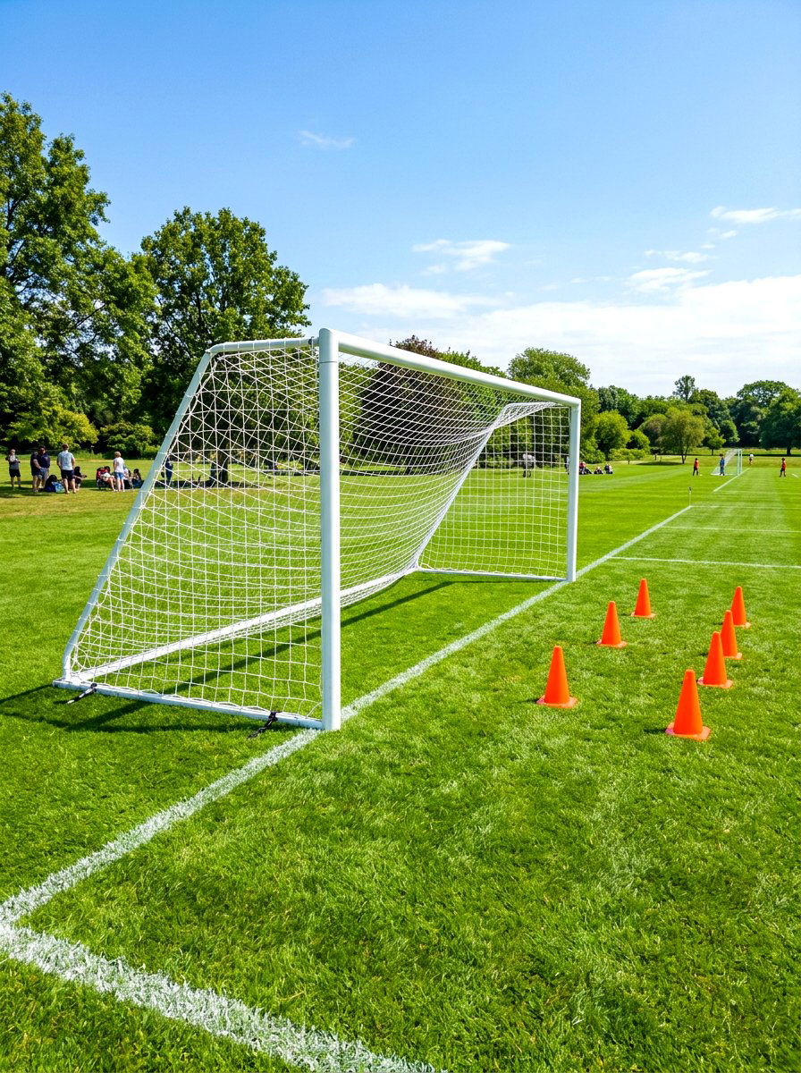 Kids soccer goal - 30 kids backyard play area ideas