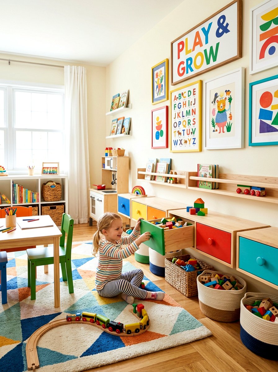 Kids toy floating drawer - 30 floating drawer ideas