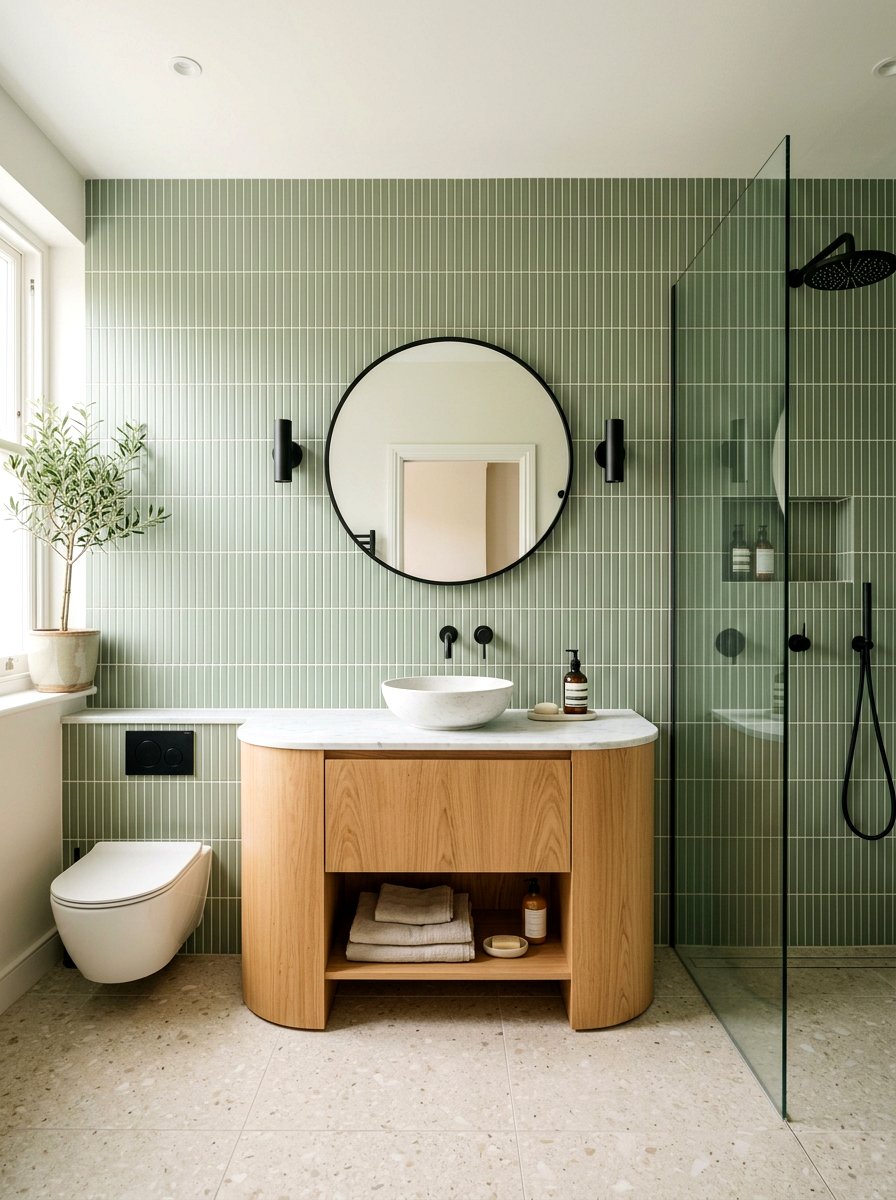 Kit Kat Tile Bathroom - 30 floor to ceiling tile bathroom ideas