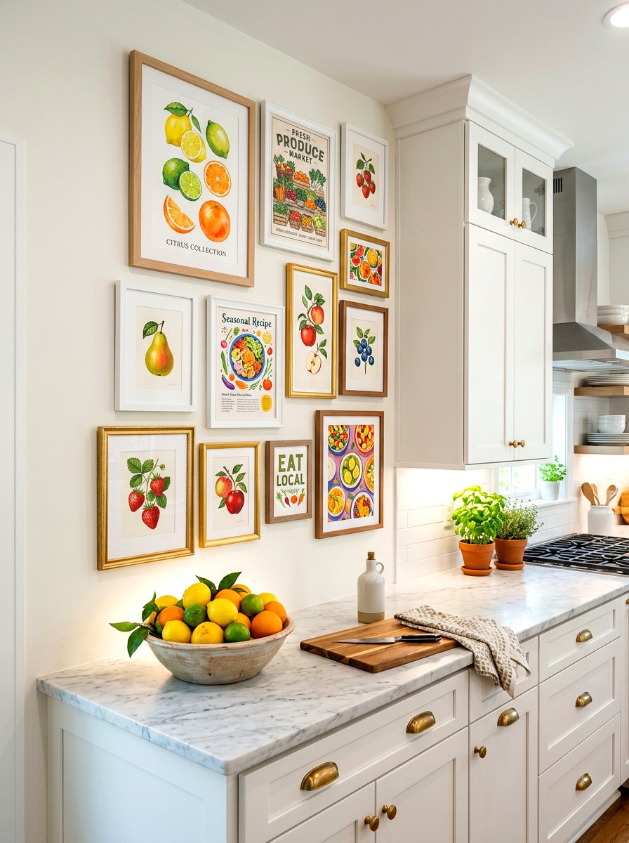 30 bold colorful gallery wall ideas For Instant Personality