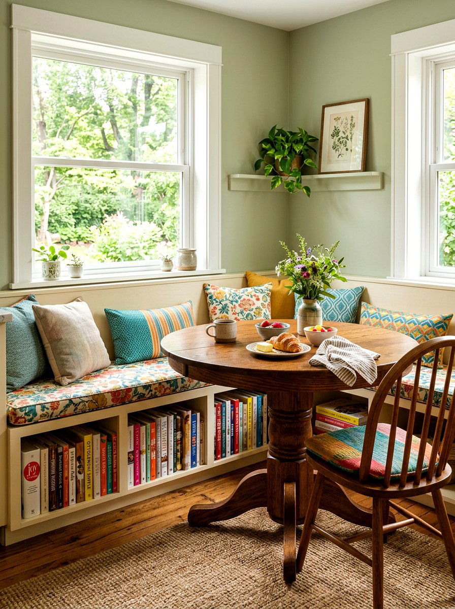 Kitchen Bench Storage - 30 kitchen cookbook storage ideas