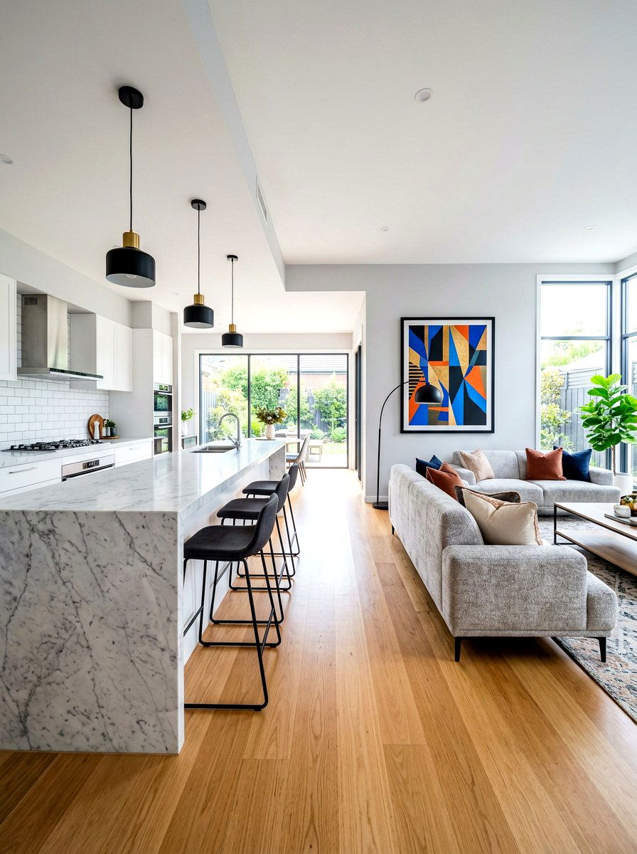 Kitchen Breakfast Bar - 30 semi open floor plan ideas