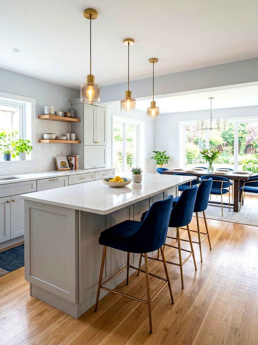 Kitchen Breakfast Bar Wall - 30 partial wall room divider ideas