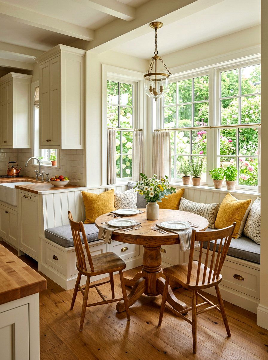 Kitchen Breakfast Nook - 30 cozy kitchen ideas