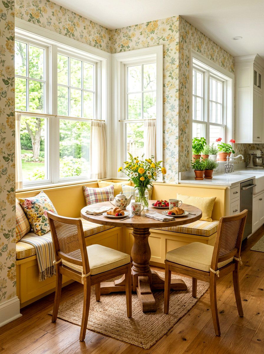 Kitchen Breakfast Nook - 30 butter yellow kitchen ideas