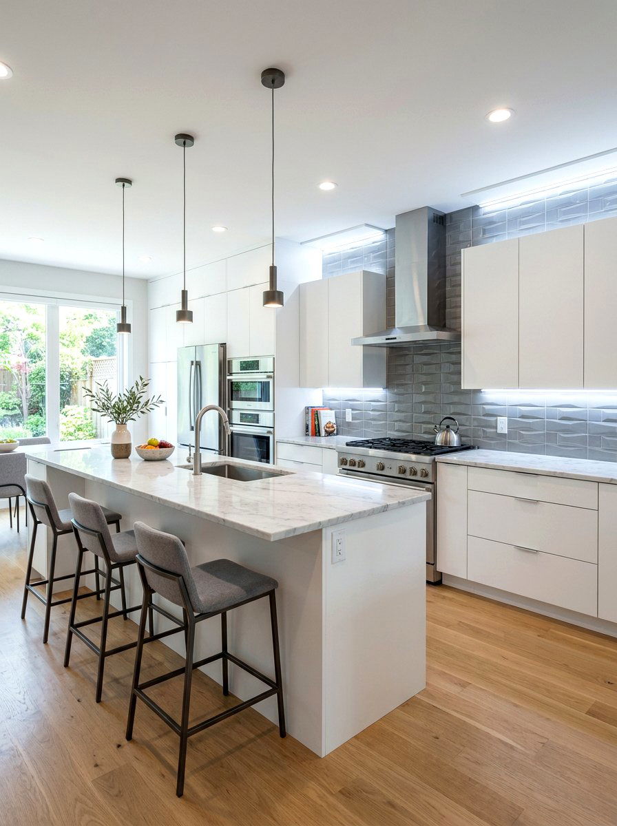 Kitchen Cabinet LED Strips - 30 under shelf lighting ideas