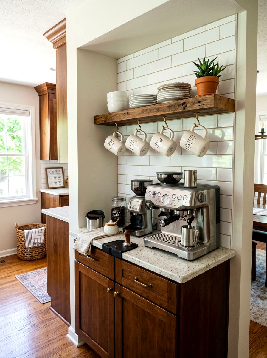 Kitchen Coffee Bar - 30 dish display ideas