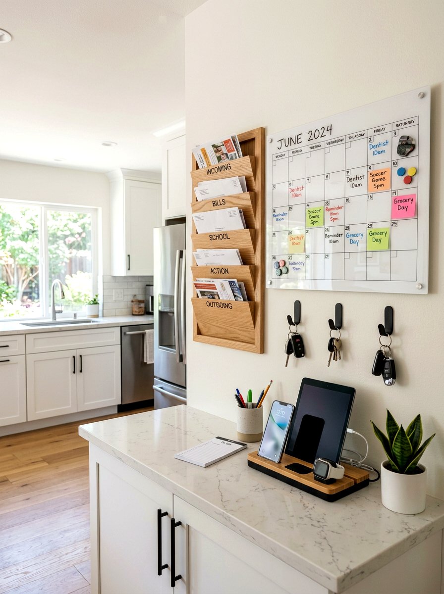 Kitchen Command Center - 30 family message center ideas