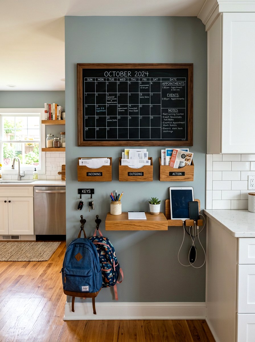 Kitchen Command Center - 30 homework station kitchen ideas