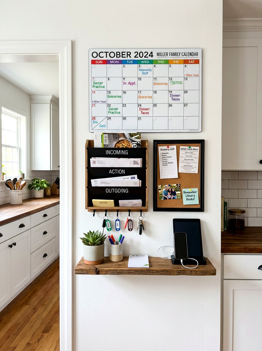 Kitchen Command Center - 30 budget kitchen ideas