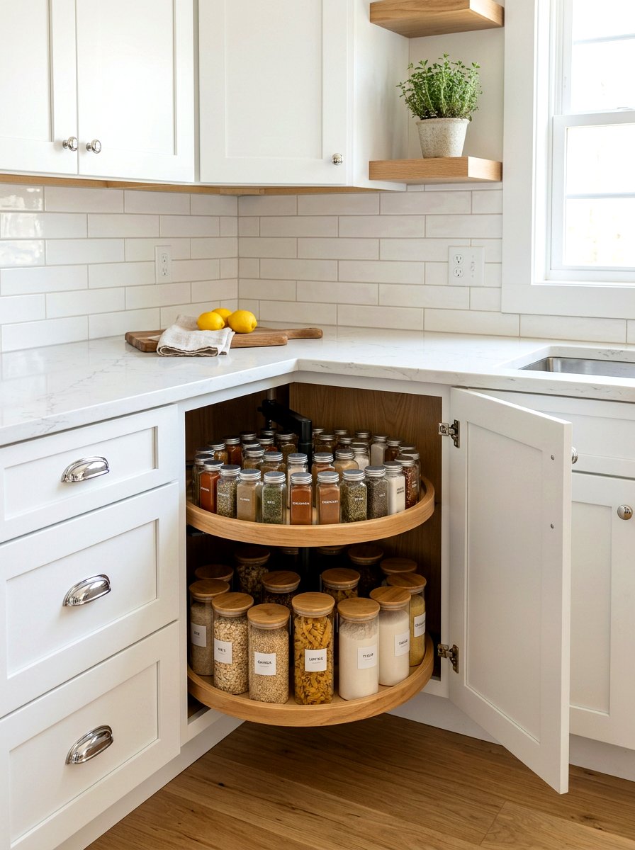 Kitchen Corner Lazy Susan - 30 kitchen corner cabinet ideas