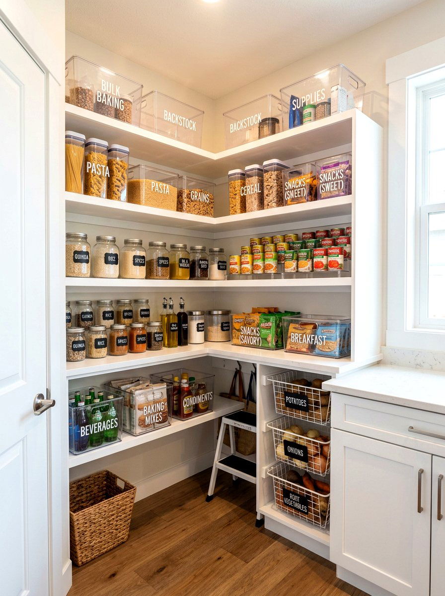 Kitchen Corner Pantry Organization - 30 corner pantry ideas