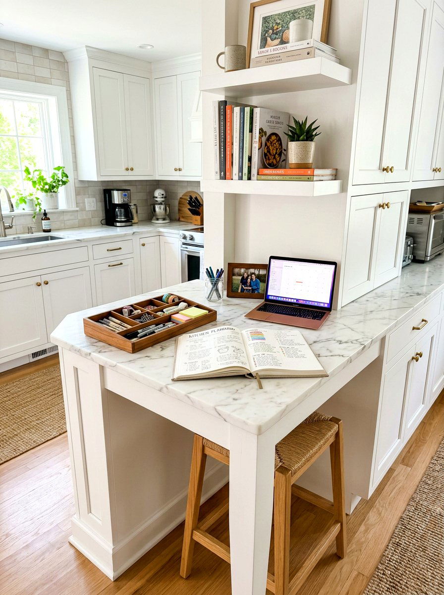 Kitchen Corner Planning Station - 30 journaling nook ideas