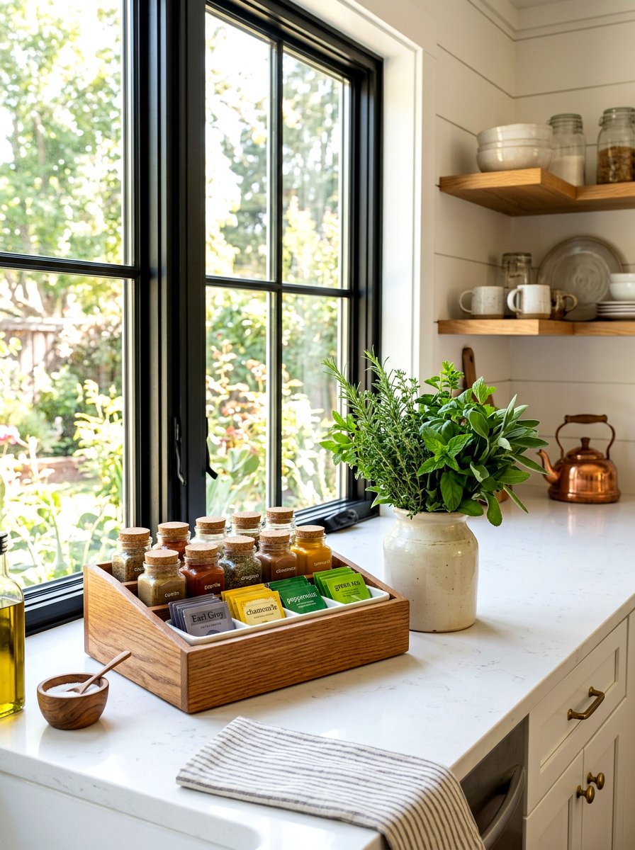 Kitchen Counter Wooden Box - 30 decorative box styling ideas