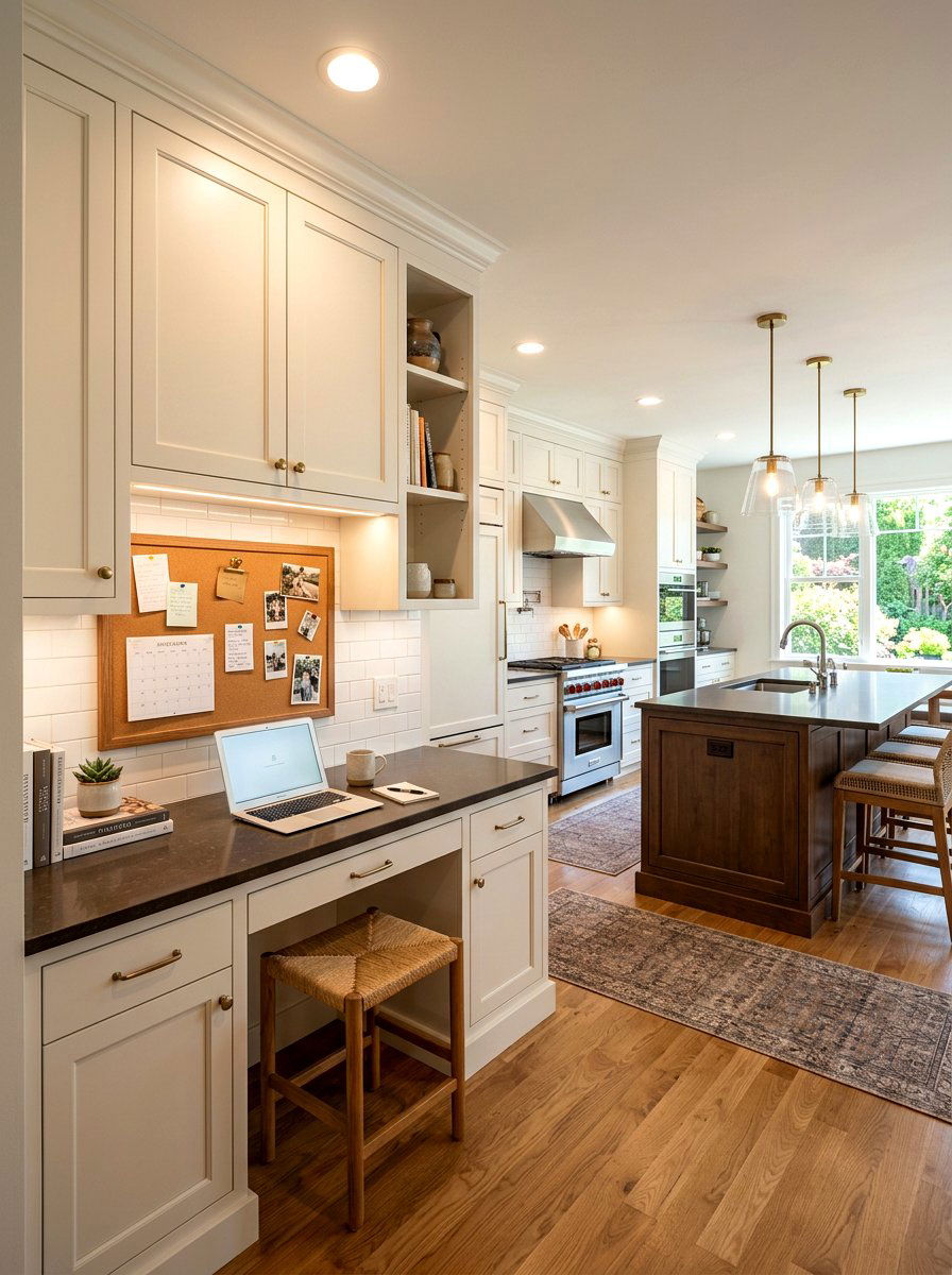 Kitchen Desk Nook - 30 study hall nook ideas