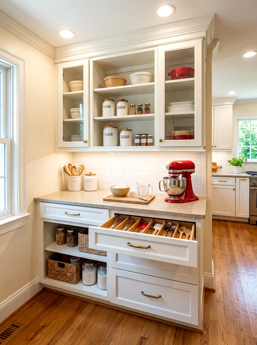 Kitchen Desk Nook - 30 second prep space kitchen ideas