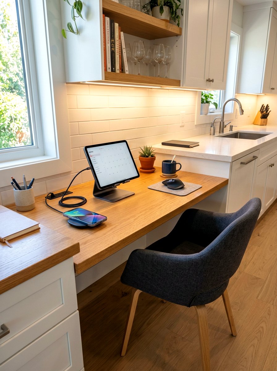 Kitchen Desk With Charging Station - 30 homework station kitchen ideas