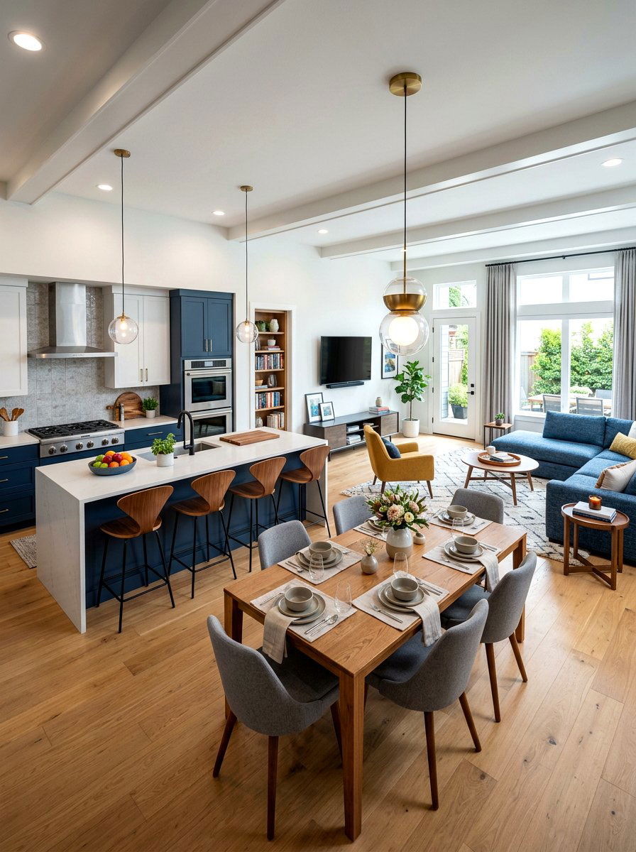 Kitchen Dining Living Room Combo - 30 open concept living room ideas