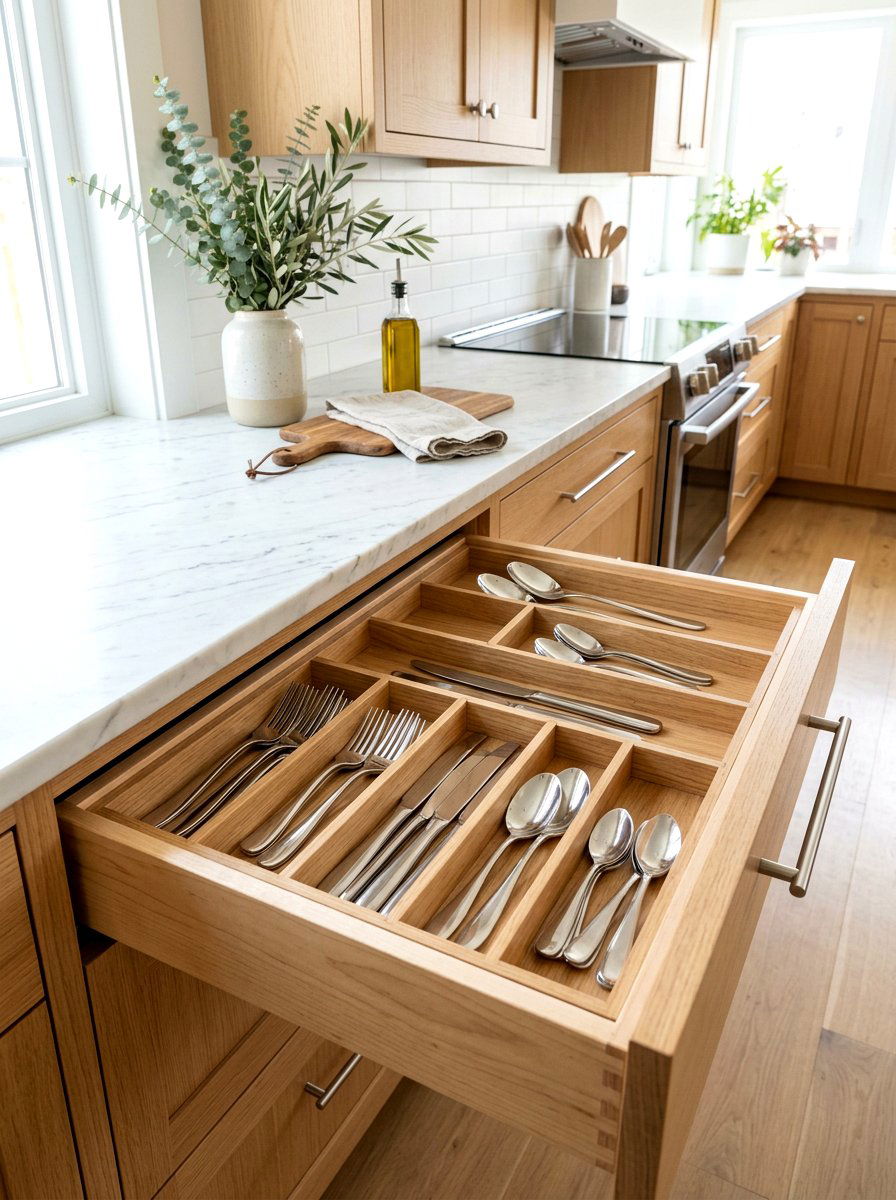 Kitchen Drawer Divider - 30 kitchen organization ideas