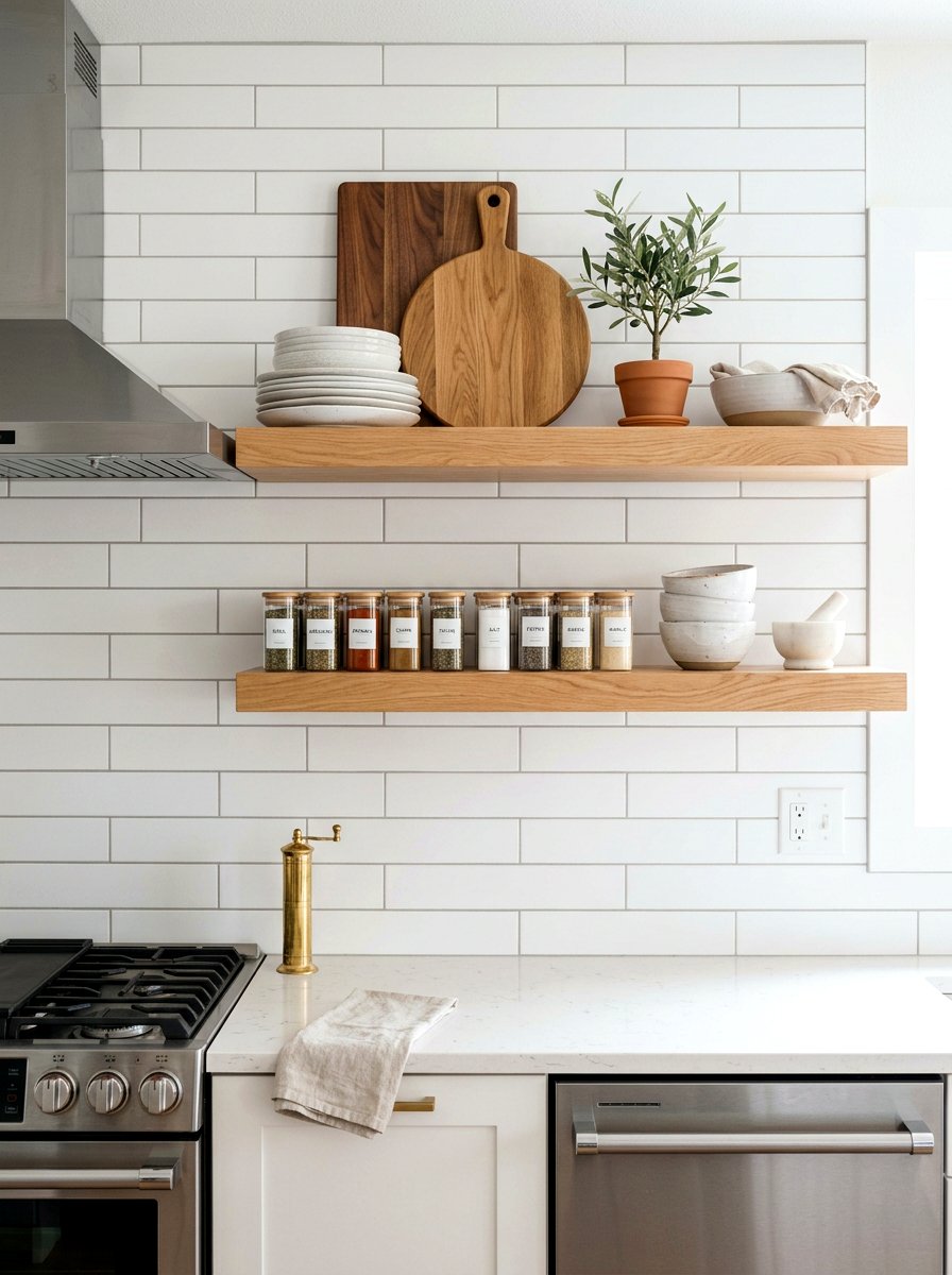Kitchen Floating Shelves - 30 open shelving decor ideas