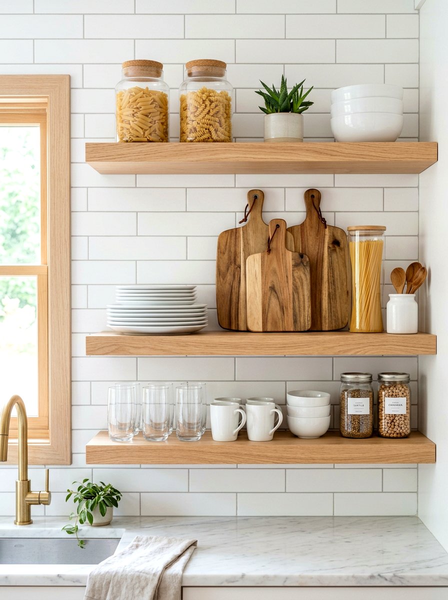 Kitchen Floating Shelves - 30 shelf styling for Instagram ideas