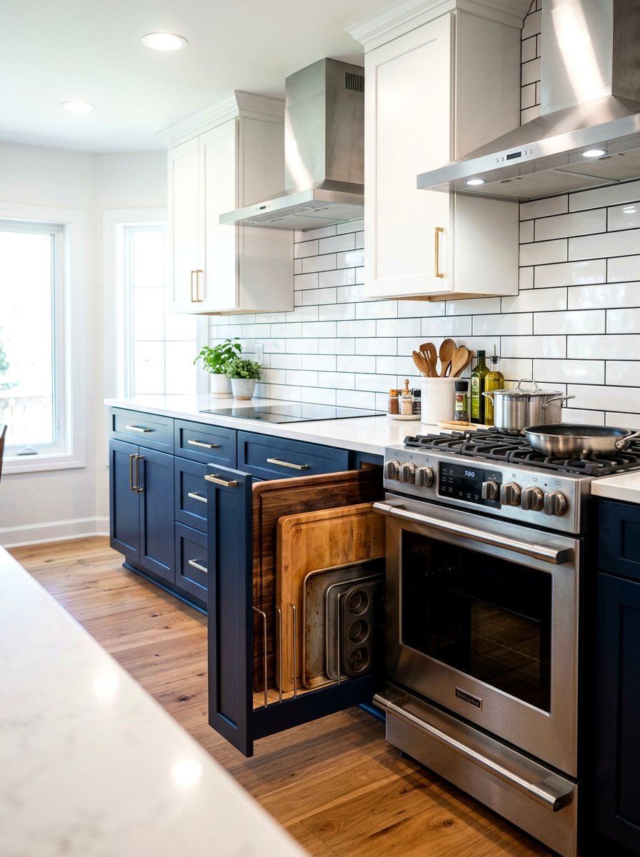 Kitchen Gap Filler Cabinet Rack - 30 slim storage cabinet ideas