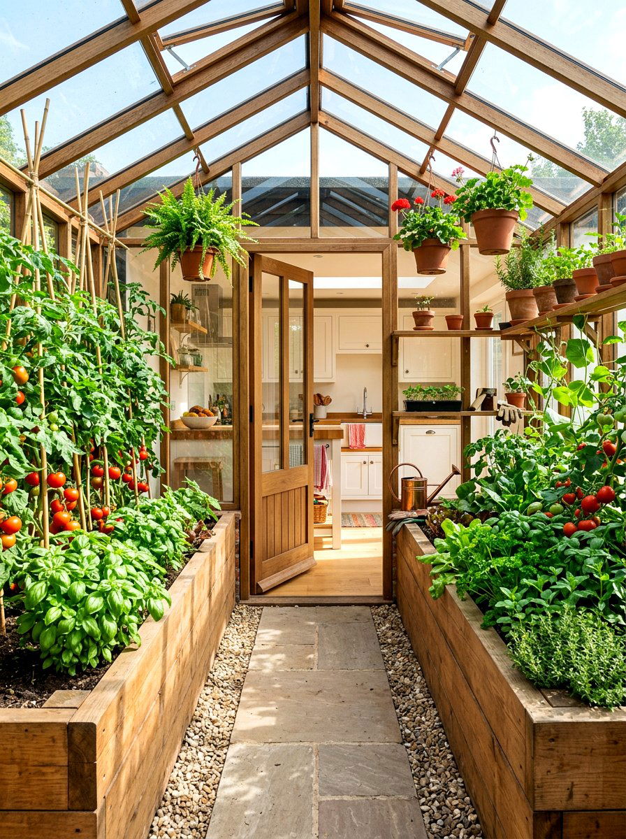 Kitchen Garden Greenhouse - 30 attached greenhouse ideas