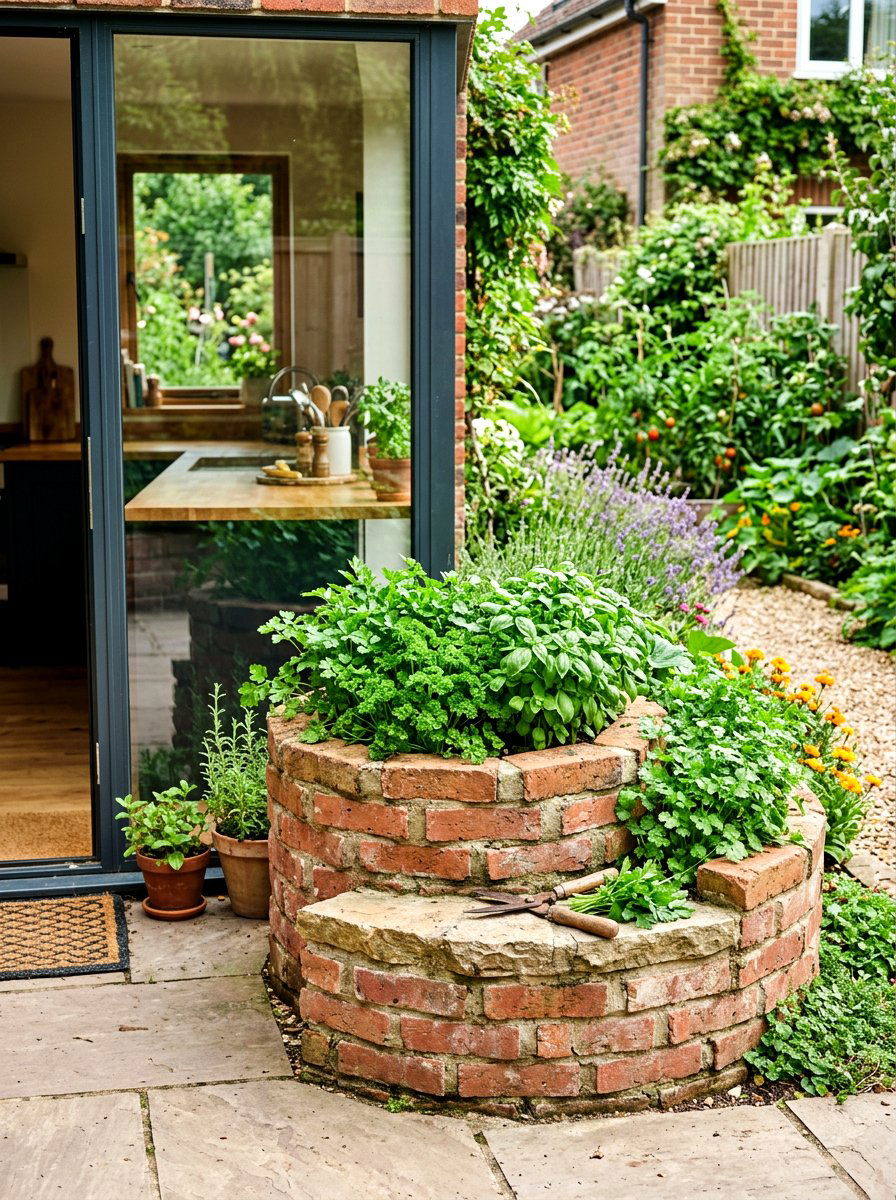 Kitchen Garden Herb Spiral - 30 backyard herb spiral ideas