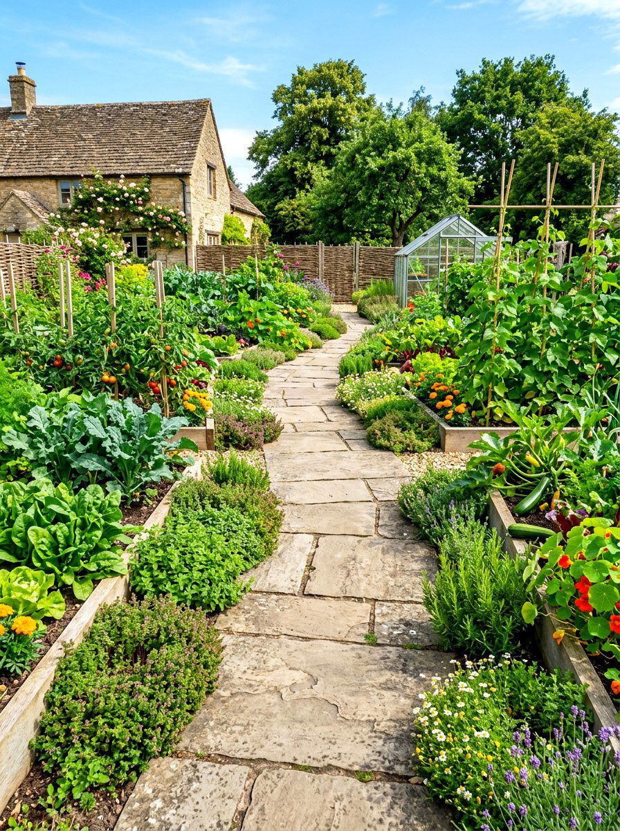 Kitchen Garden Path - 30 kitchen vegetable garden ideas