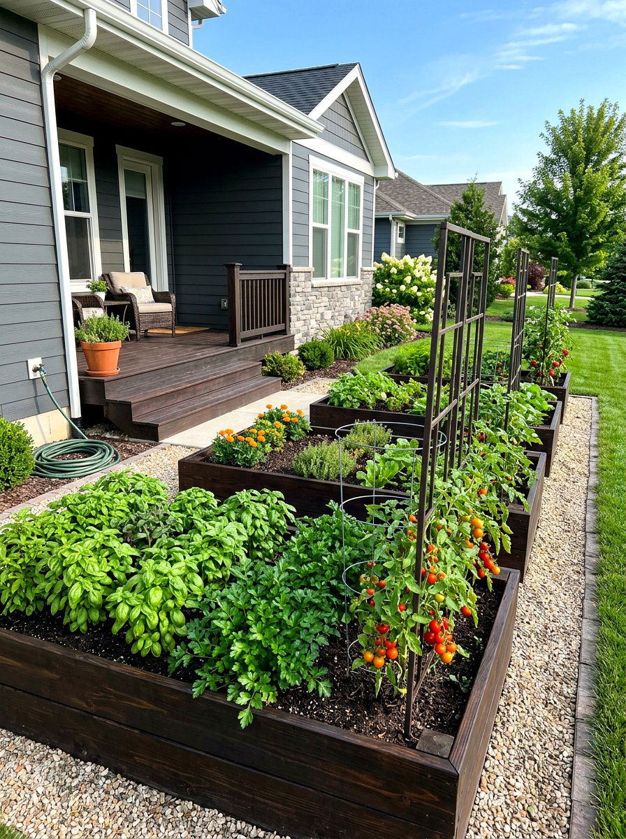 Kitchen Garden Raised Beds - 30 edible backyard landscaping ideas