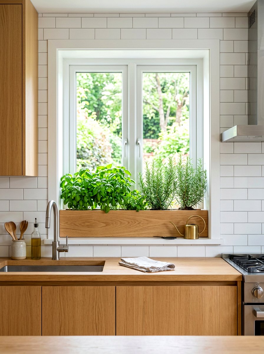 Kitchen Herb Garden - 30 cozy kitchen ideas