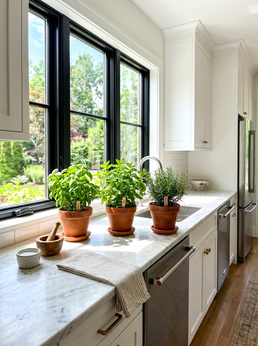 Kitchen Herb Garden - 30 indoor garden ideas